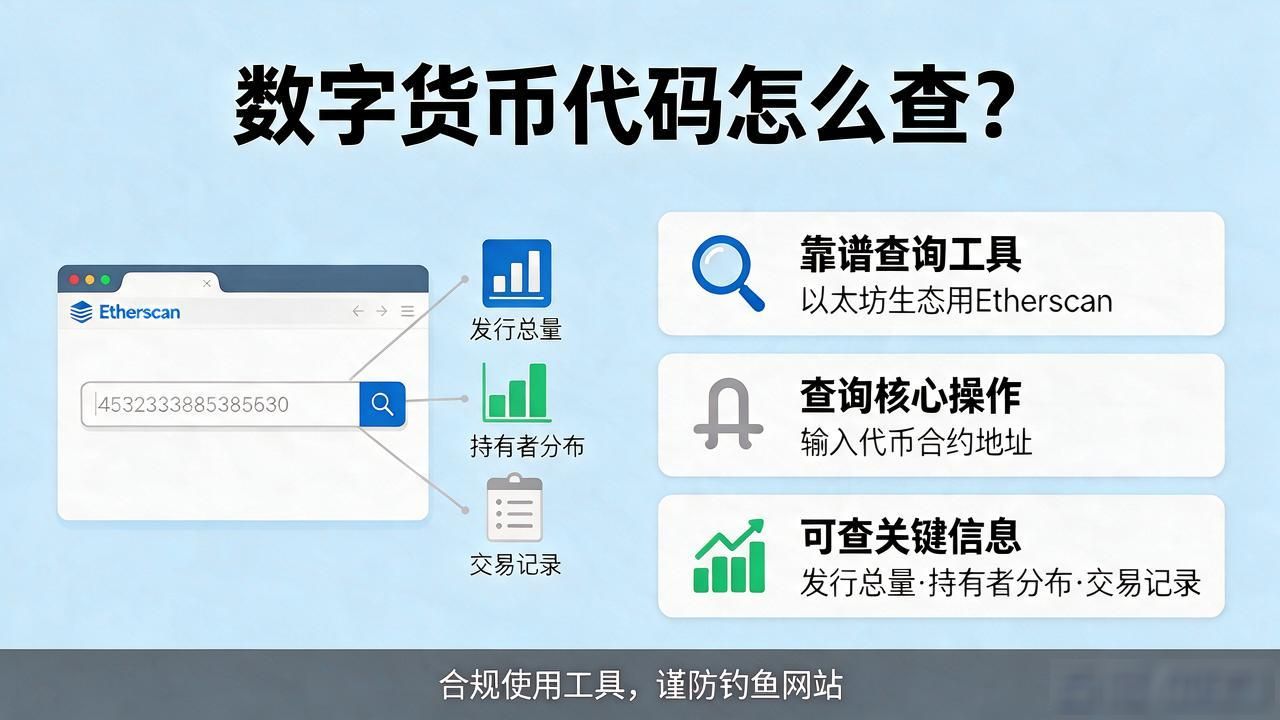 数字货币代码哪里查询_数字货币代币代码查询方法 新手如何查询代币代码 区块链浏览器查询代币合约地址