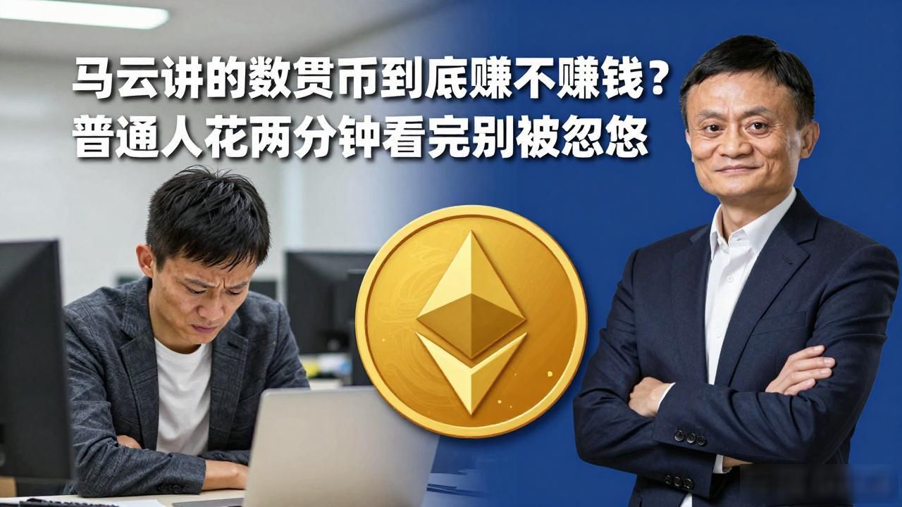 马云讲的数字货币到底赚不赚钱？普通人花两分钟看完别被忽悠