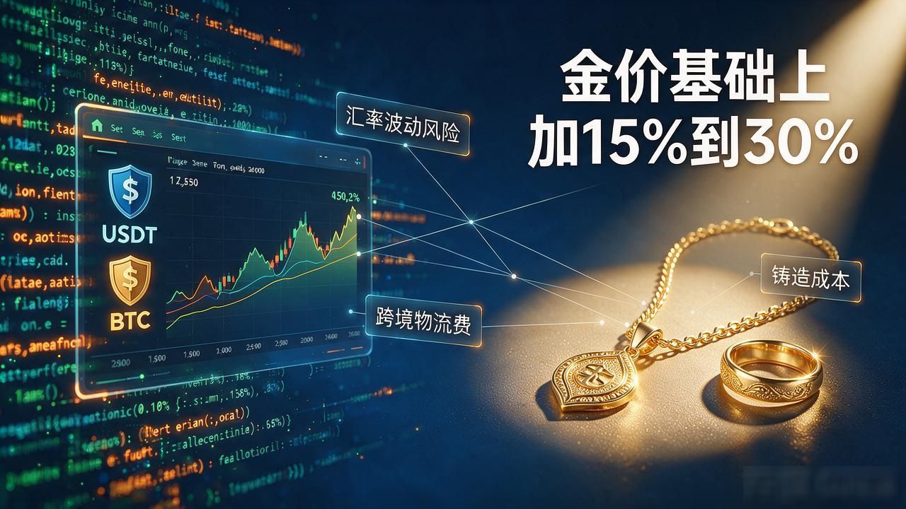 想用数字货币买黄金首饰？USDT、BTC兑换实体金饰实操全讲清