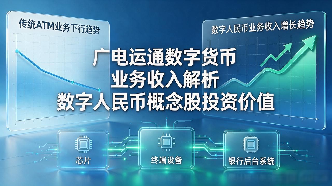 广电运通数字货币业务收入解析 数字人民币概念股投资价值