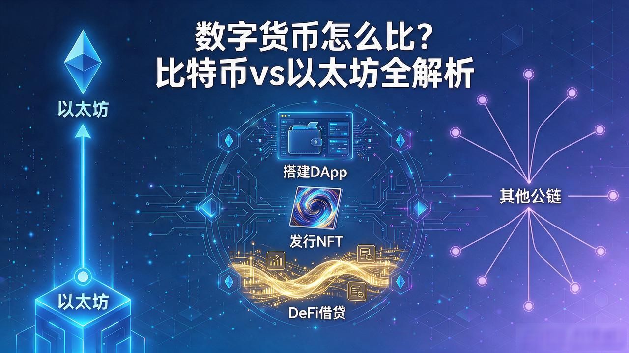 数字货币怎么比？比特币vs以太坊全解析