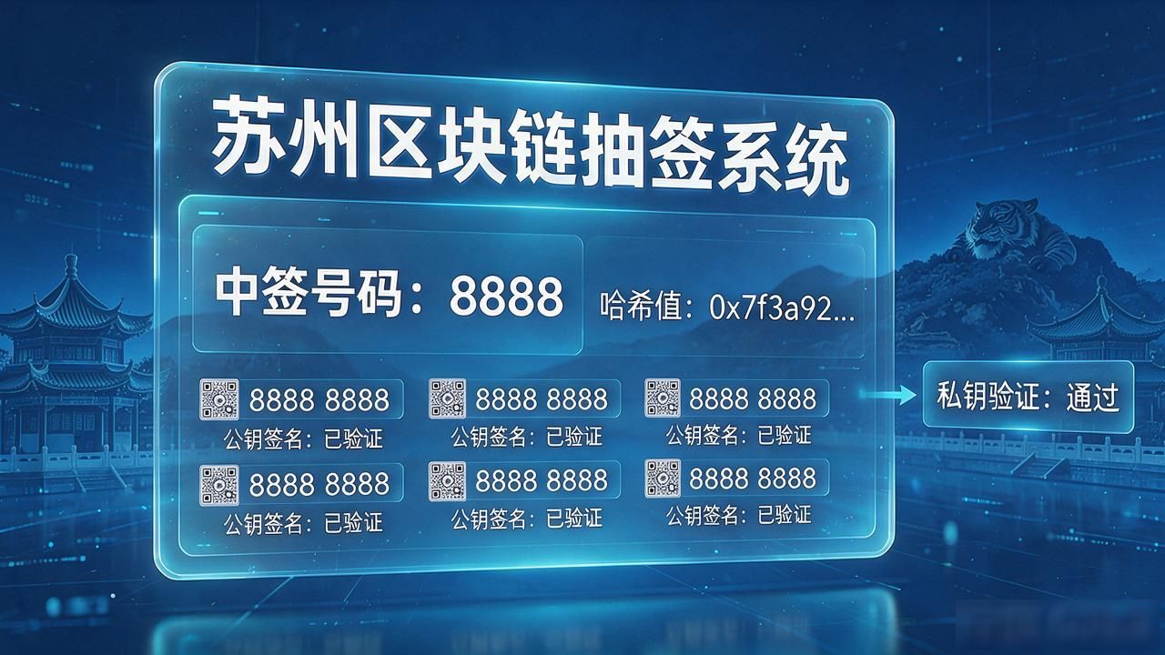 苏州区块链抽签靠谱吗，摇号结果上链改不了、自己能查