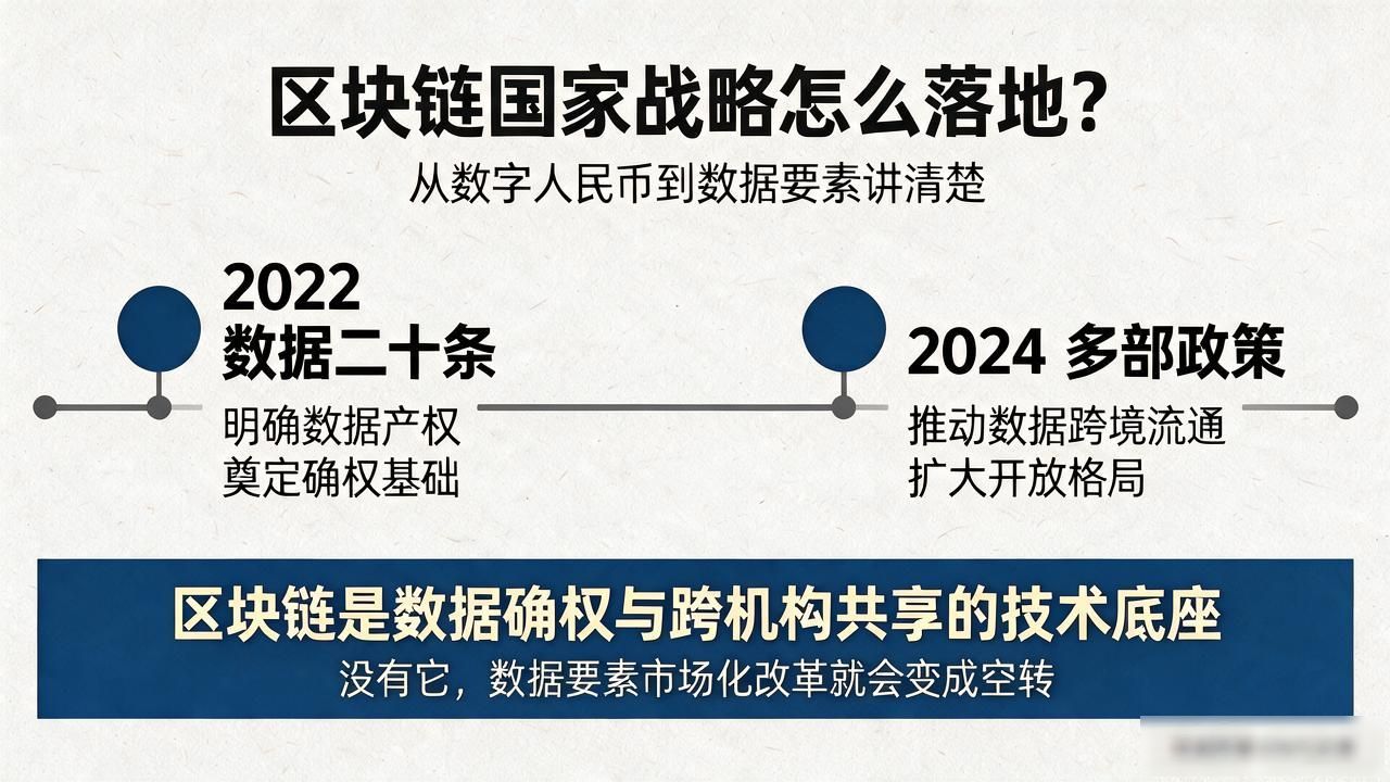 区块链国家战略怎么落地的？从数字人民币到数据要素讲清楚