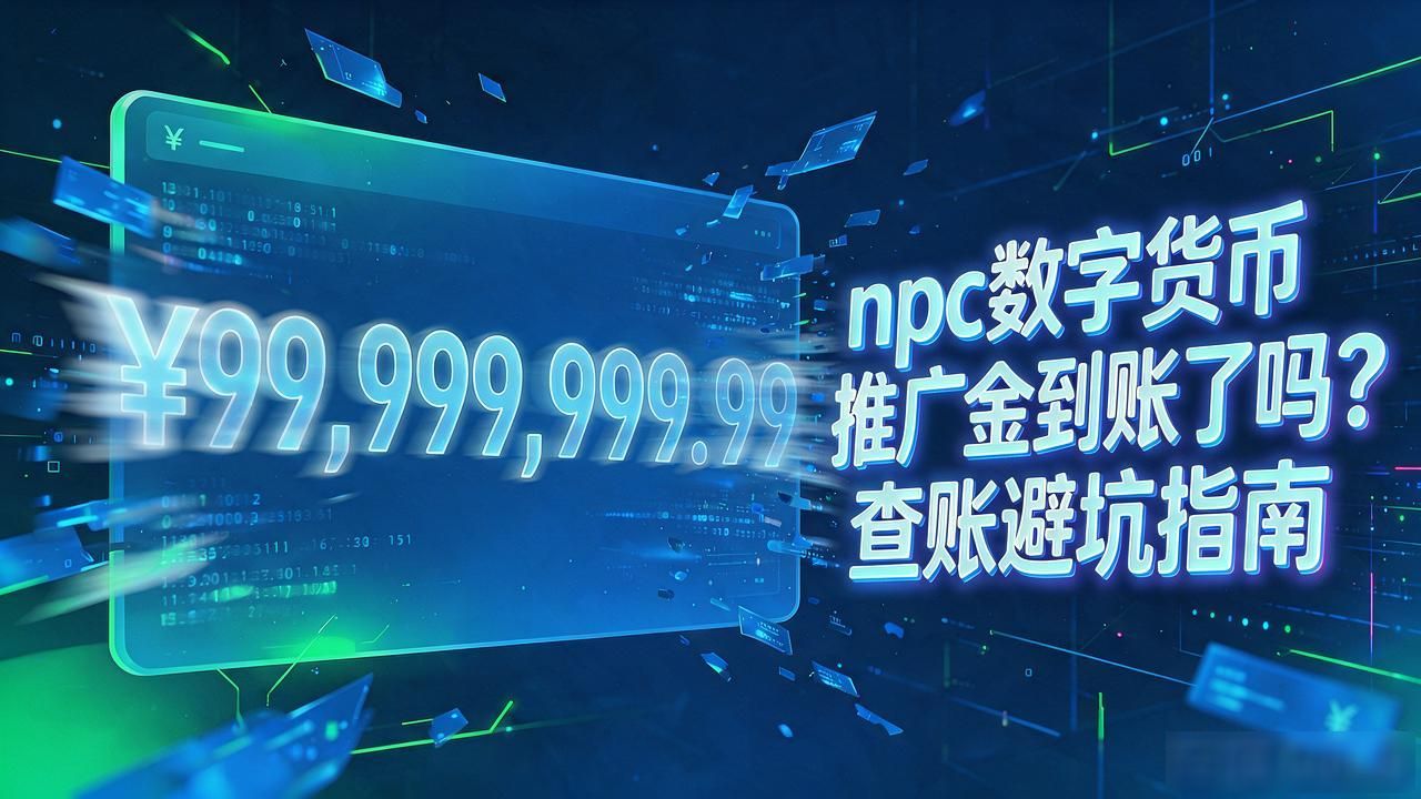 npc数字货币推广金到账了吗？查账避坑指南