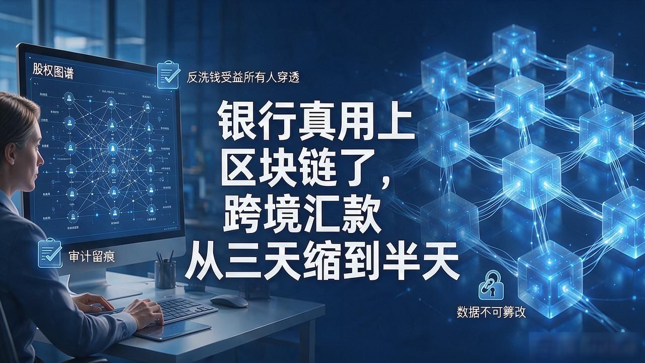 银行真用上区块链了，跨境汇款从三天缩到半天