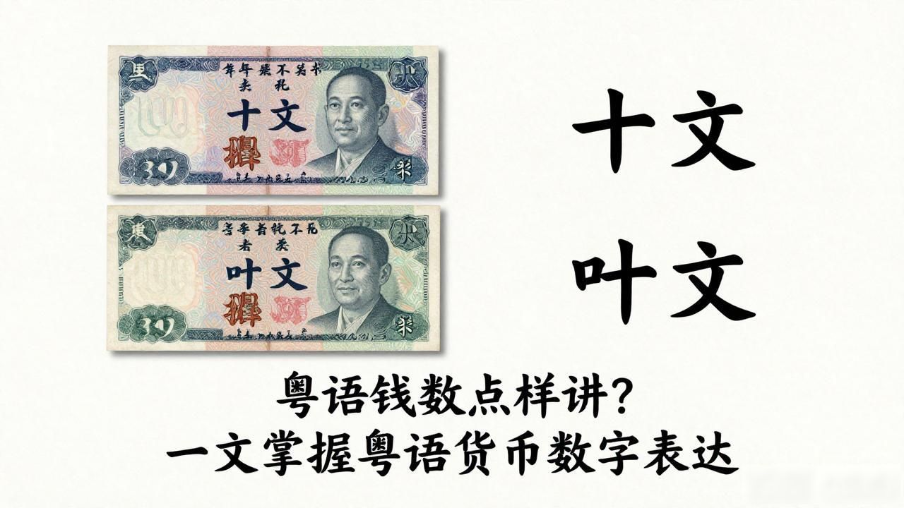 粤语文蚊含义_粤语货币数字表达_粤语货币表达