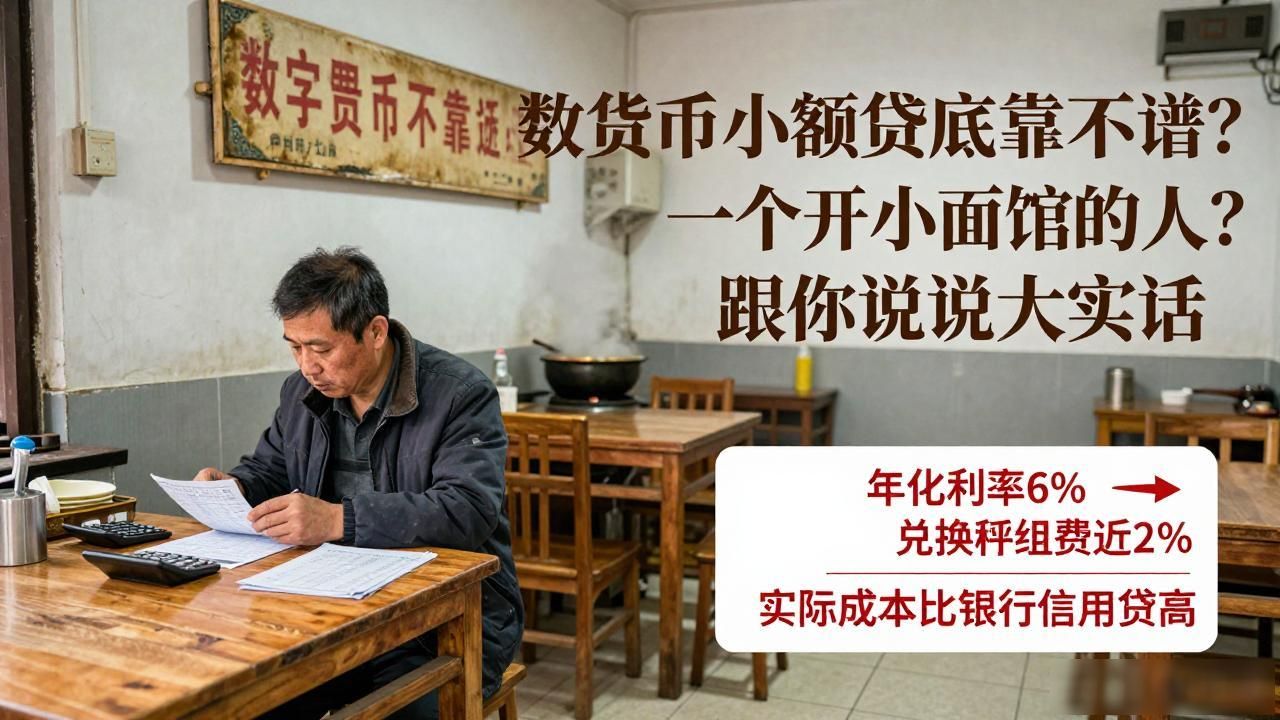 数字货币小额贷到底靠不靠谱？一个开小面馆的人跟你说说大实话