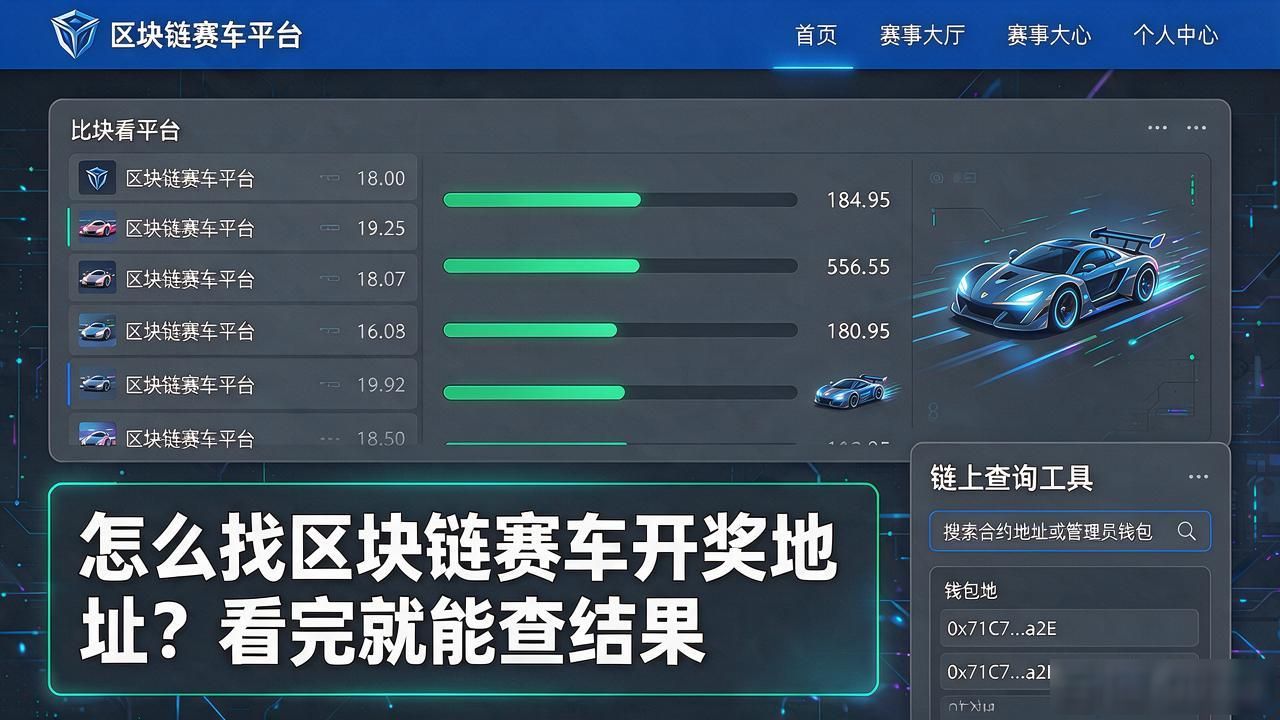 怎么找区块链赛车开奖地址？看完就能查结果