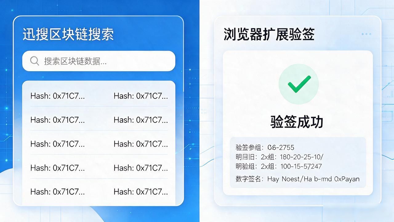 迅搜区块链靠谱吗？搜索、存证、验签怎么落地，一次讲清楚