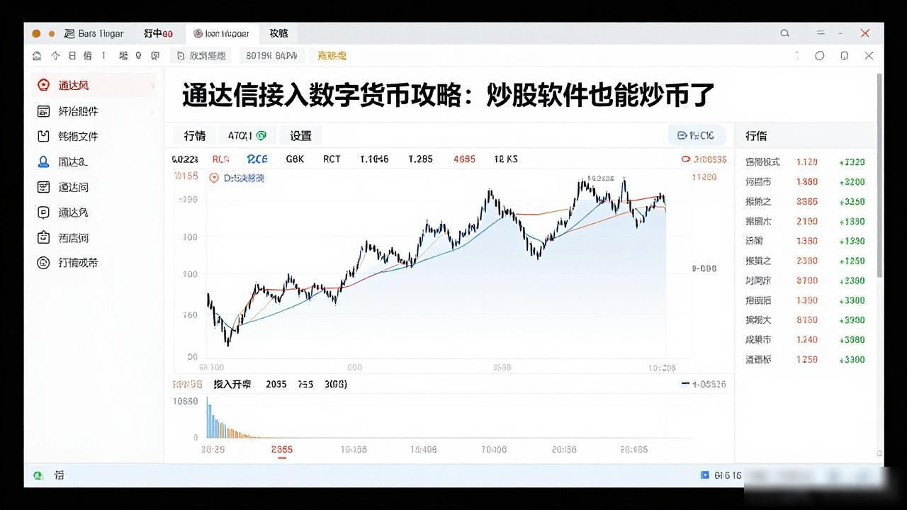 通达信接入数字货币交易的操作方法_通达信接入数字货币_通达信对接币安OKX的第三方插件