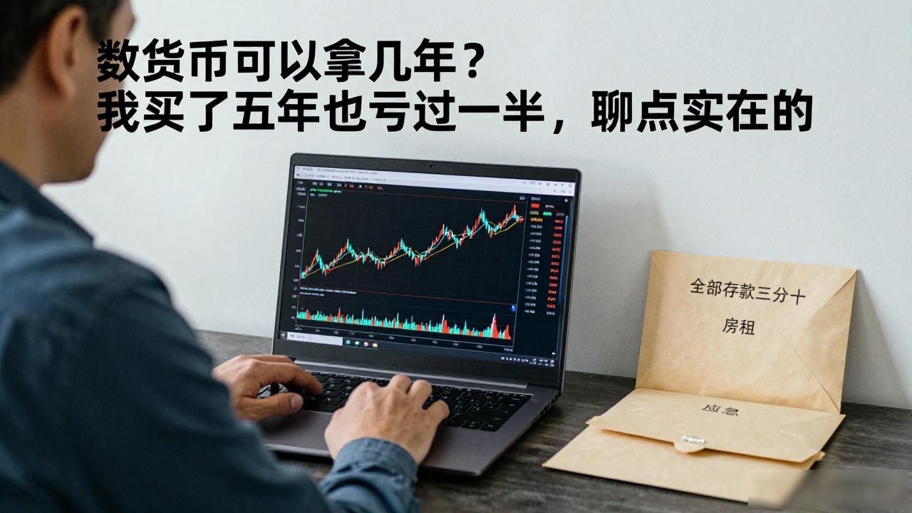 数字货币可以拿几年？我拿了五年也亏过一半，聊点实在的