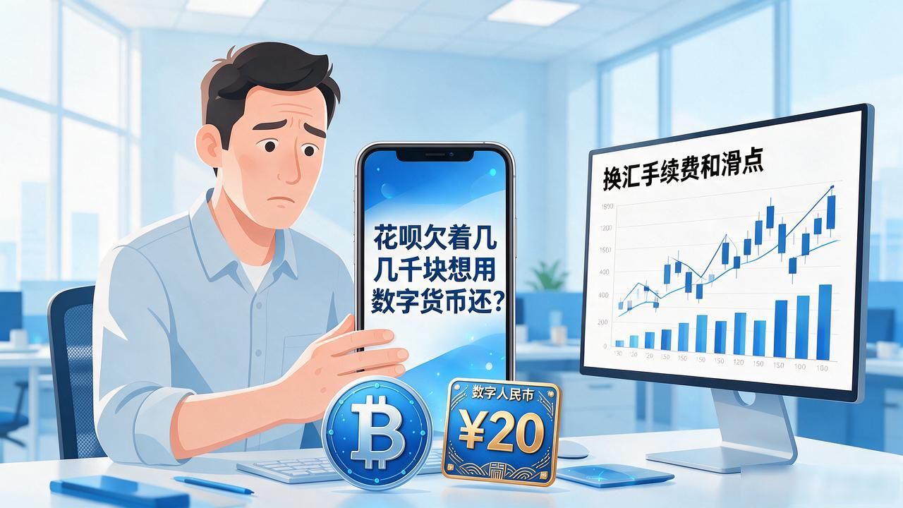 花呗欠着几千块想用数字货币还？打工人实操前先把这几件事搞明白