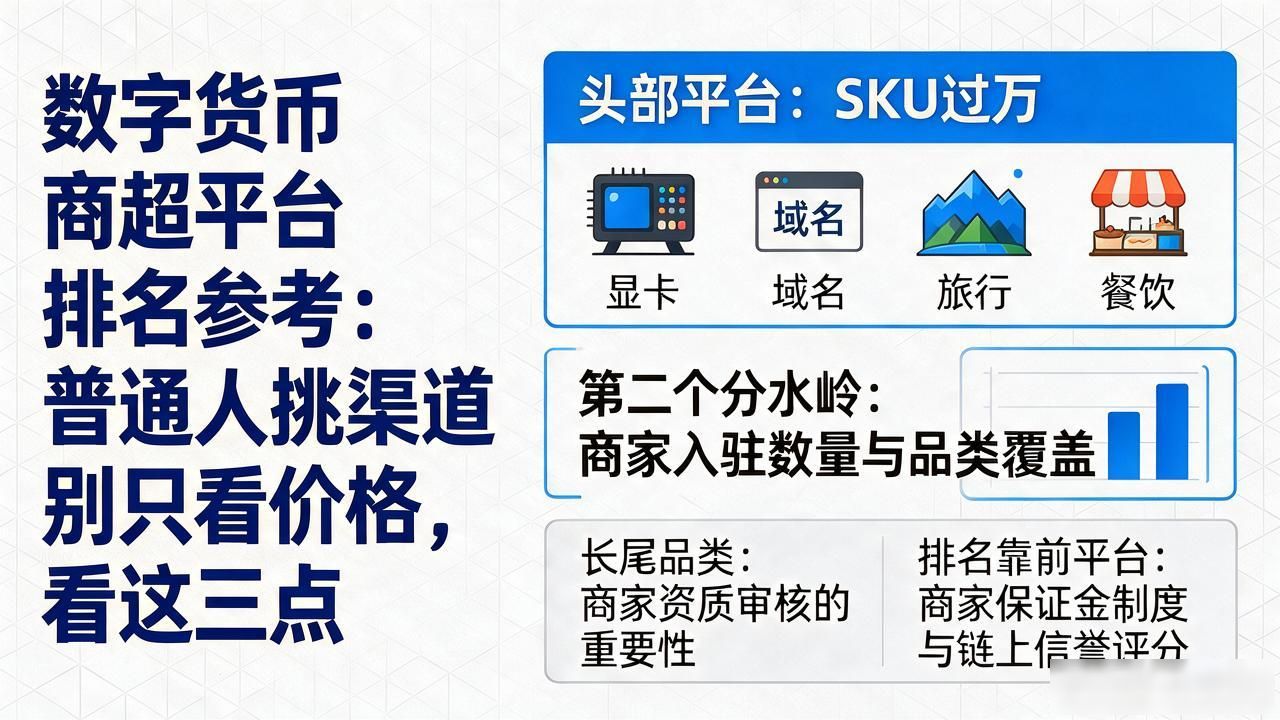 数字货币商超平台排名参考：普通人挑渠道别只看价格，看这三点