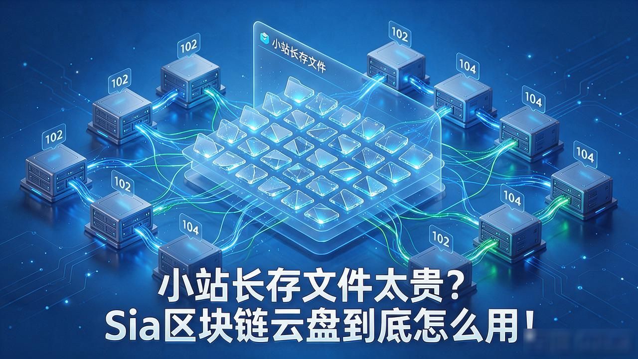 区块链云盘sia_去中心化存储Sia_云存储成本优化方案
