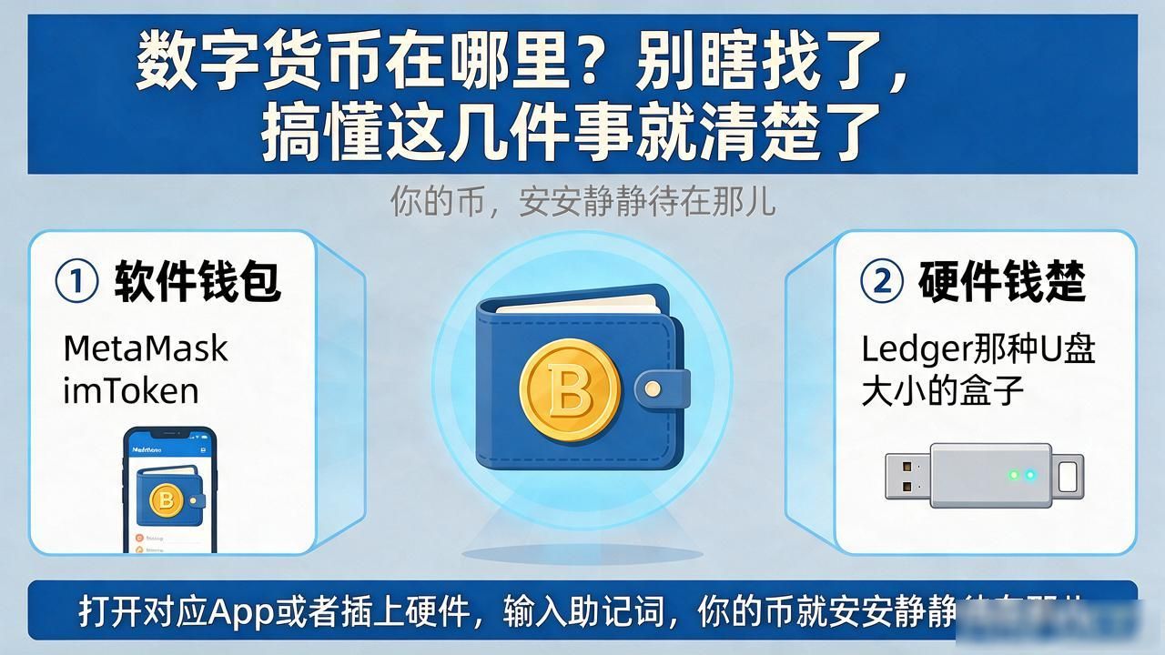 数字货币在哪里？别瞎找了，搞懂这几件事就清楚了