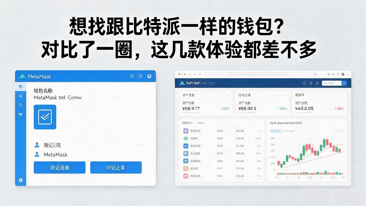 想找跟比特派一样的钱包？对比了一圈，这几款体验都差不多