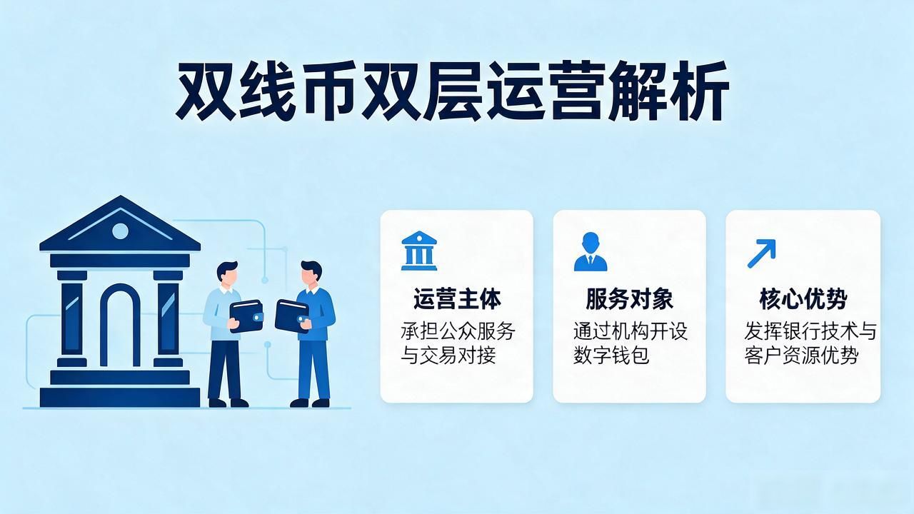 央行数字货币双线币_人民银行发行管理机制_数字人民币双层运营体系