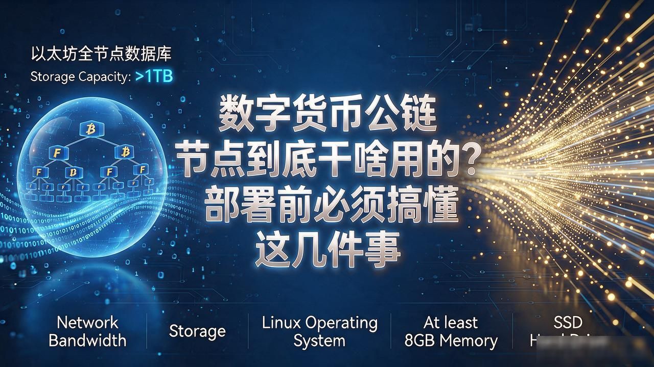 数字货币公链节点到底干啥用的？部署前必须搞懂这几件事