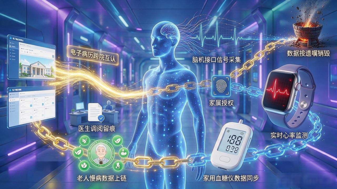 区块链健康数据_生命链跨院互认_区块链与生命链