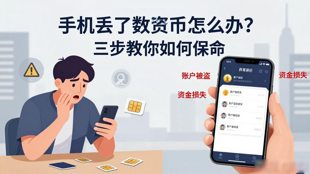 手机丢失数字货币安全_SIM卡绑定风险_手机丢失后数字货币后