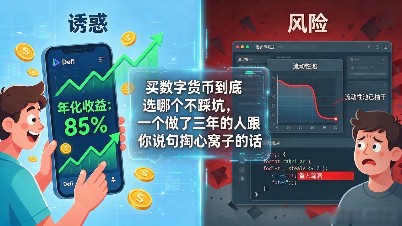 买数字货币到底选哪个不踩坑，一个做了三年的人跟你说句掏心窝子的话