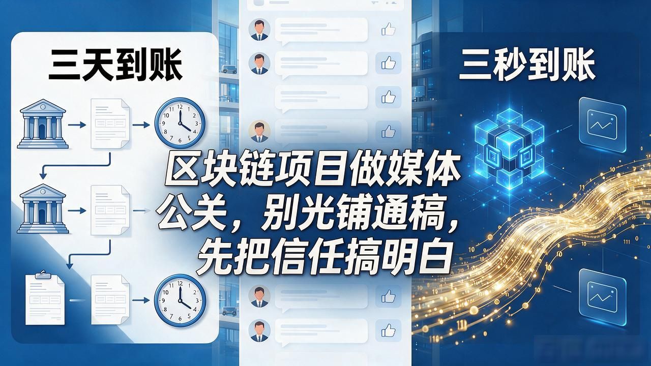 区块链项目做媒体公关，别光铺通稿，先把信任搞明白