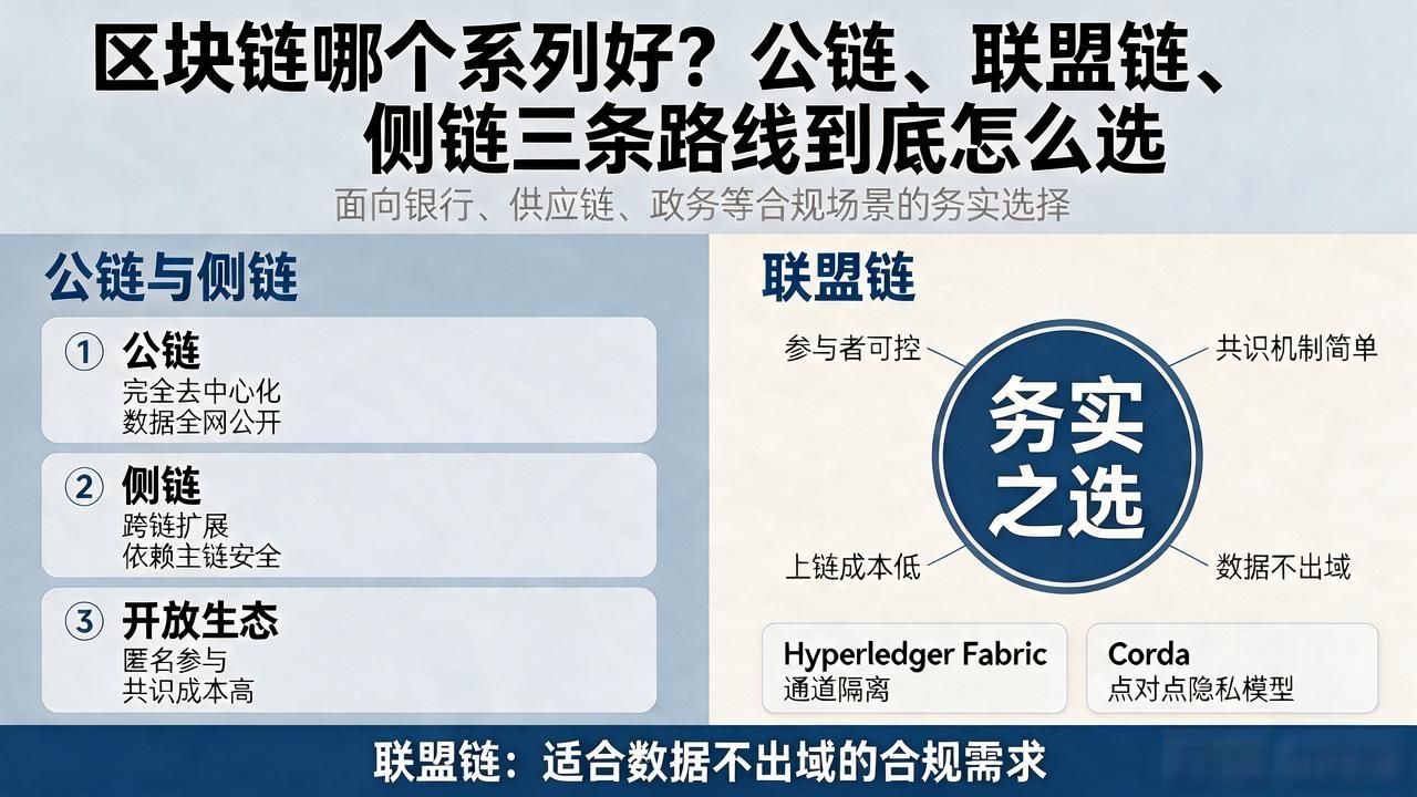 不同场景下区块链系列选择策略_区块链哪个系列好_区块链公链联盟链L2技术选型指南
