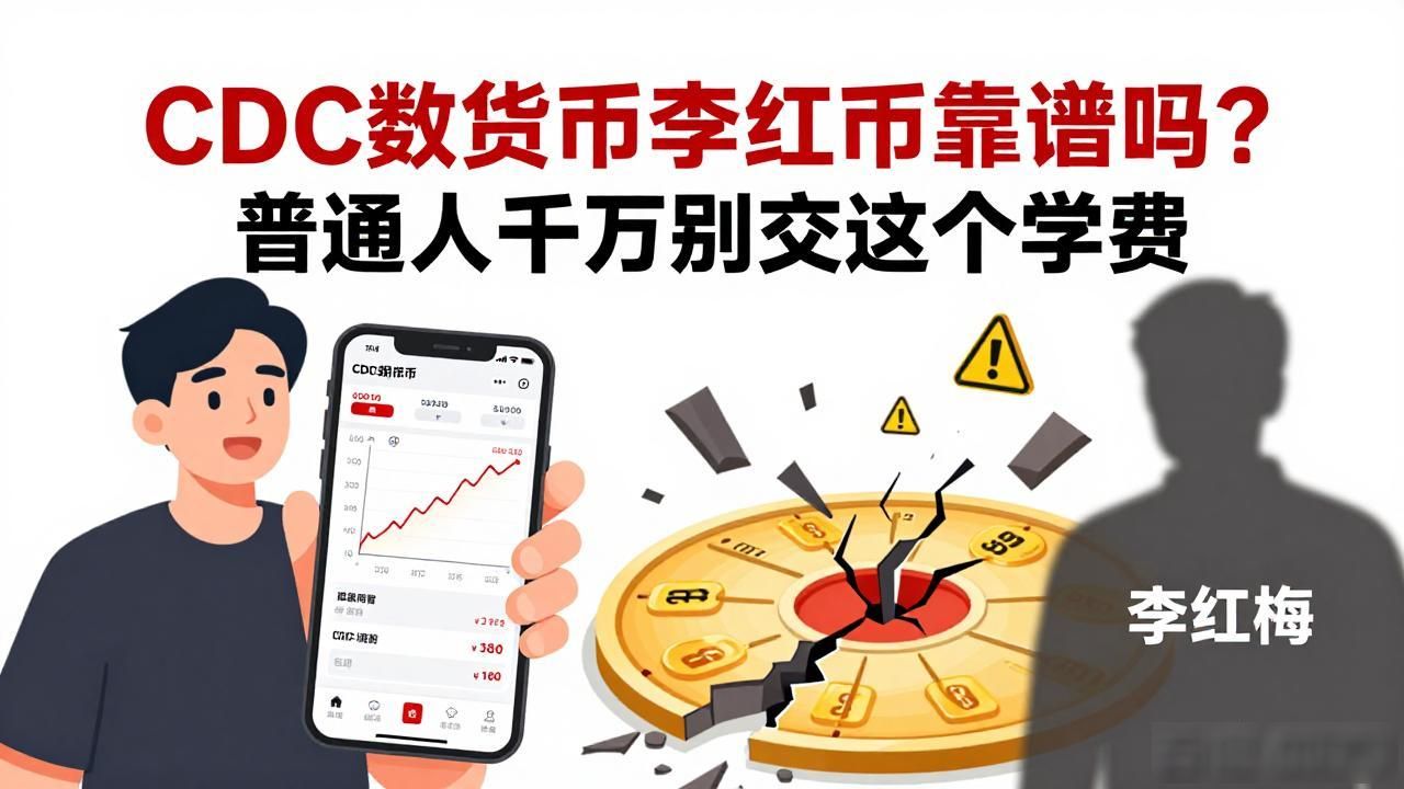 cdc数字货币李红梅靠谱吗？普通人千万别交这个学费