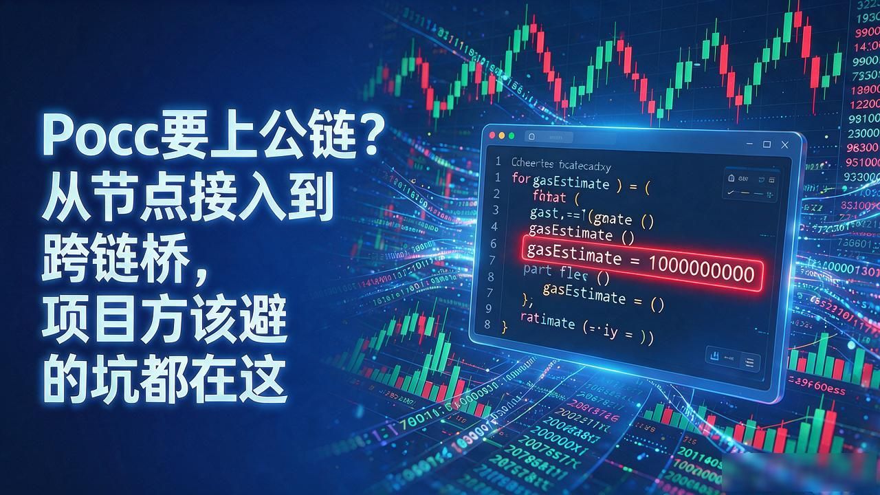 Pocc要上公链？从节点接入到跨链桥，项目方该避的坑都在这
