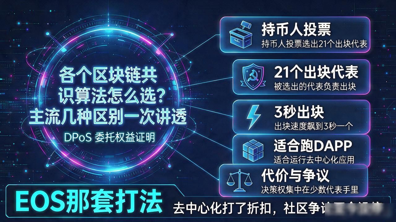 各个区块链共识算法_不同共识机制优缺点分析安全去中心化性能权衡_区块链共识算法对比PoW PoS DPoS